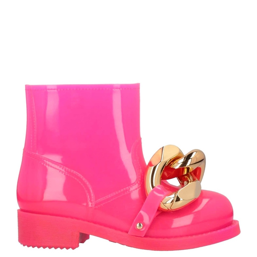 JW Anderson, rubber pink boots New